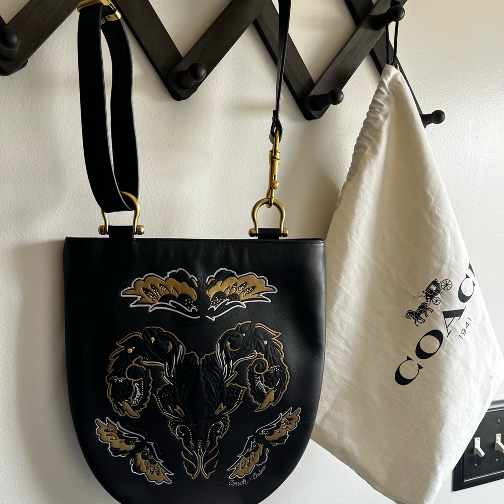 *Rare* Coach Sling Bag with Tattoo by Chelsea Chaplain Designer shoulder bag